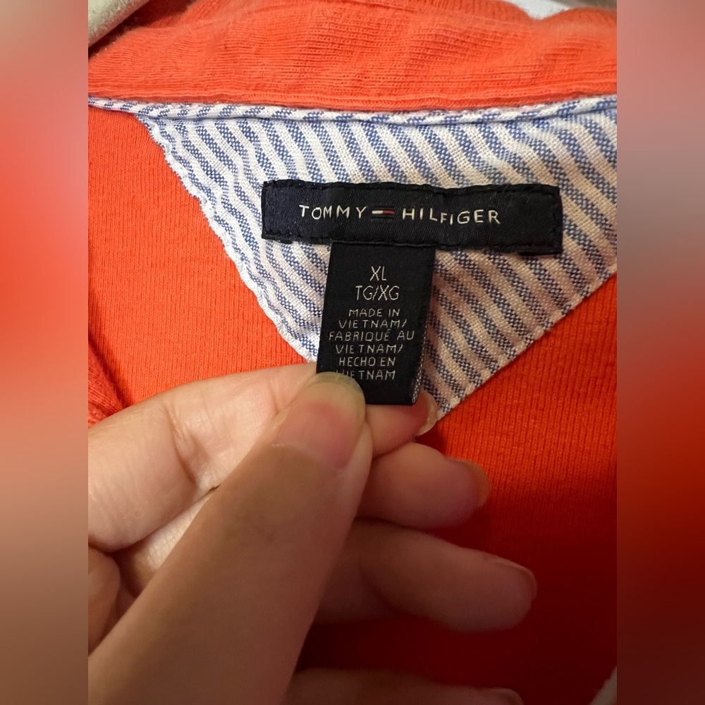 Tommy‎ Hilfiger Women’s Salmon Polo Short Sleeve Size XL - Picture 4 of 8